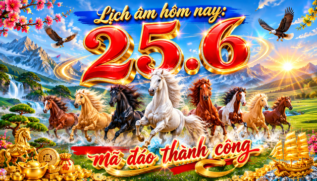 Lịch &acirc;m h&ocirc;m nay ng&agrave;y Canh Ngọ, th&aacute;ng Gi&aacute;p Ngọ, năm B&iacute;nh Ngọ, 25.6 c&oacute; may mắn?  - Ảnh 1.