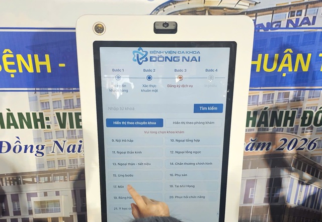Đồng Nai: Triển khai hệ thống đăng ký khám bệnh bằng sinh trắc học - Ảnh 2.