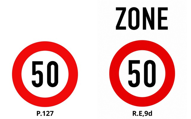 Ph&acirc;n biệt biển b&aacute;o viền v&agrave; chữ đỏ, nền trắng kh&aacute;c nhau chữ &lsquo;ZONE&rsquo; thế n&agrave;o? - Ảnh 1.
