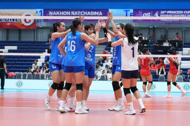 Thắng kịch t&iacute;nh U.18 Indonesia, đội tuyển b&oacute;ng chuyền nữ U.18 Việt Nam v&agrave;o chung kết- Ảnh 2.