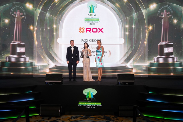 ROX Group được vinh danh tại AREA 2026 về quản trị doanh nghiệp v&agrave; nh&acirc;n lực- Ảnh 2.