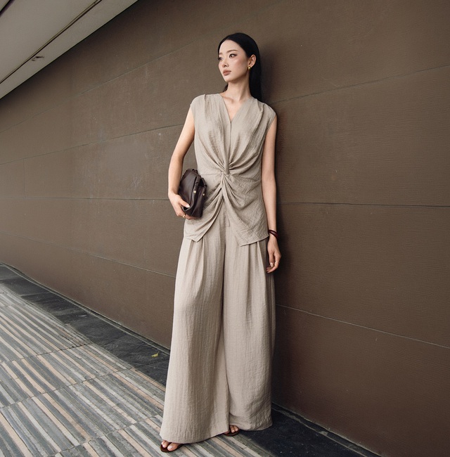 Thanh lịch chuẩn 'sang trọng m&agrave; kh&ocirc;ng ph&ocirc; trương' c&ugrave;ng những thiết kế linen tối giản- Ảnh 8.