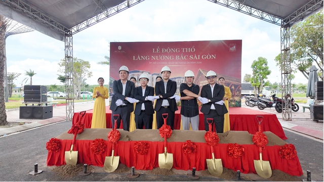Lễ động thổ L&agrave;ng Nướng: Khơi th&ocirc;ng sinh kh&iacute; Khu đ&ocirc; thị Bắc S&agrave;i G&ograve;n - Ảnh 1.