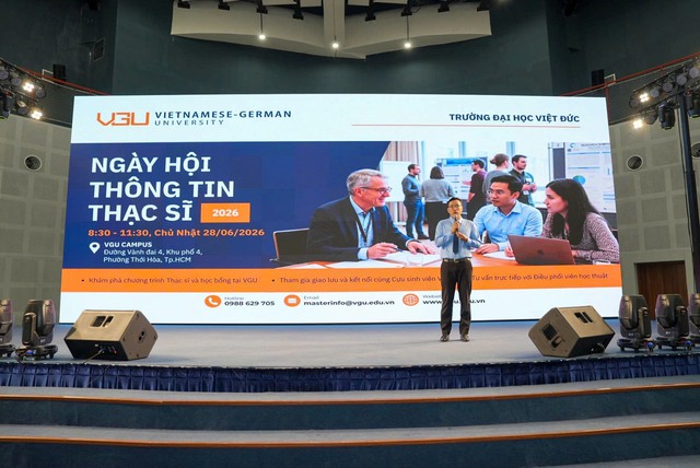 &lsquo;Hơn cả tấm bằng: kiến tạo sự nghiệp to&agrave;n cầu&rsquo; tại VGU Master Info Day 2026 - Ảnh 1.