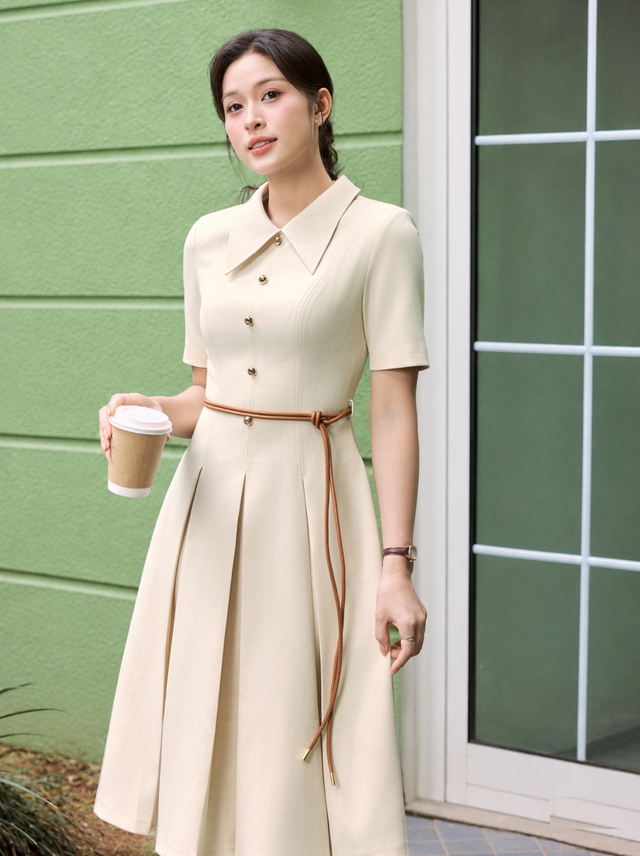 Đầm sơ mi dáng dài - Ảnh 10.