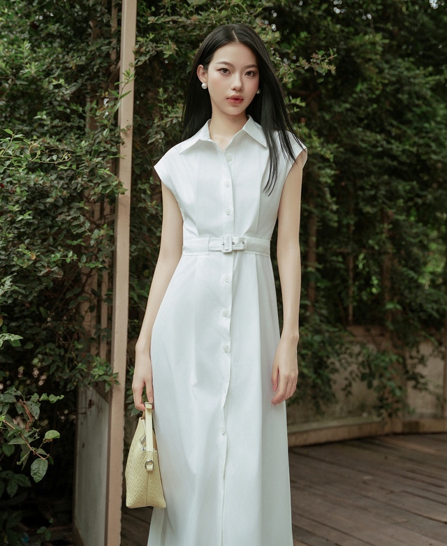 Đầm sơ mi dáng dài - Ảnh 6.