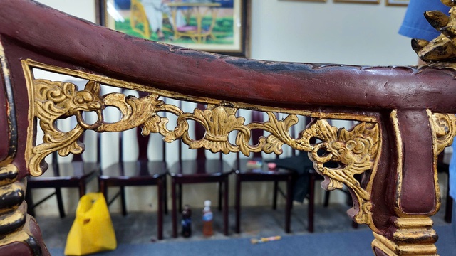 Hoàn thành phục chế ngai vàng triều Nguyễn sau vụ phá hoại- Ảnh 4.