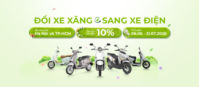 YADEA th&uacute;c đẩy chuyển đổi từ xe xăng sang xe điện, hỗ trợ người d&ugrave;ng Việt Nam- Ảnh 1.