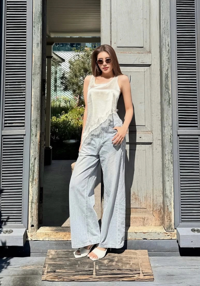 Sở hữu đôi chân dài nhờ bản phối thông minh với quần jeans- Ảnh 3.