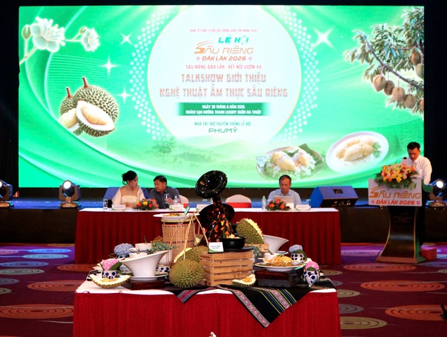 Lễ hội sầu ri&ecirc;ng Đắk Lắk: Độc đ&aacute;o t&ocirc;m đ&uacute;t l&ograve; sốt sầu ri&ecirc;ng ph&ocirc; mai- Ảnh 1.