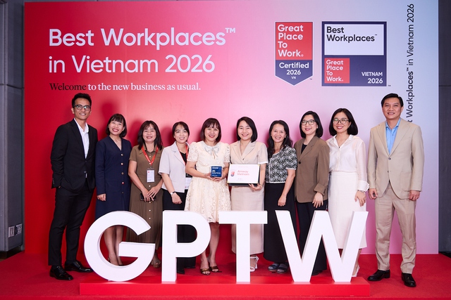 Amway Việt Nam li&ecirc;n tiếp đứng top Nơi l&agrave;m việc xuất sắc h&agrave;ng đầu Việt Nam 2026 - Ảnh 1.