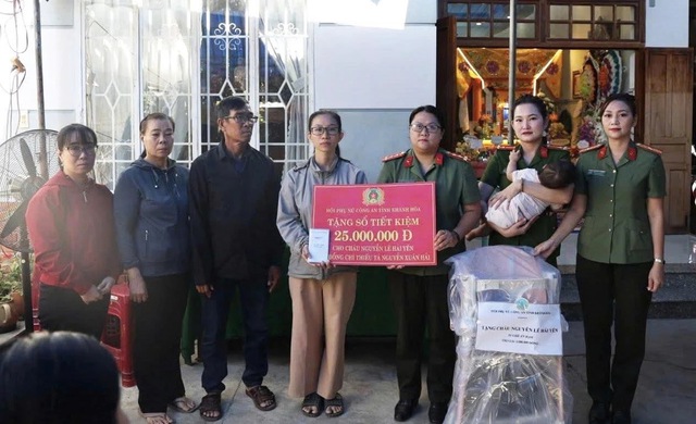 Vợ thiếu t&aacute; Nguyễn Xu&acirc;n Hải nguyện tiếp nối m&agrave;u &aacute;o c&ocirc;ng an của chồng- Ảnh 3.