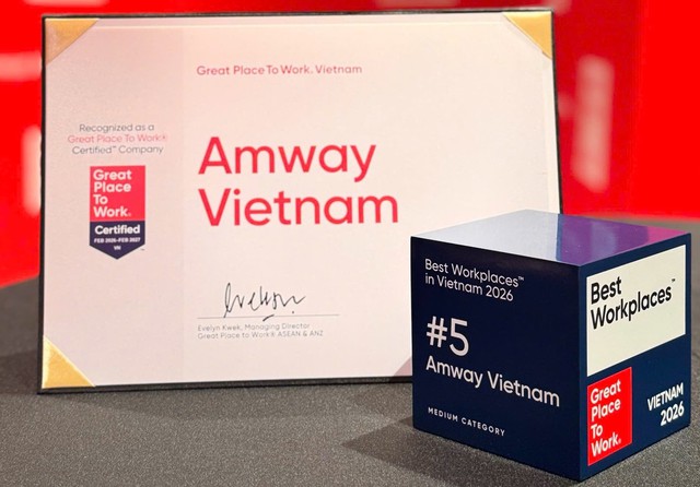 Amway Việt Nam lập cú đúp giải thưởng nhờ nền tảng môi trường làm việc hạnh phúc - Ảnh 2.