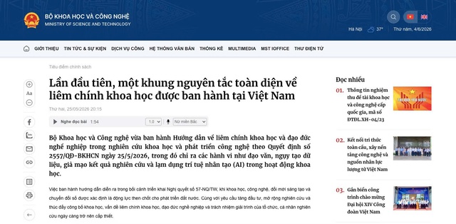Retraction Watch đưa tin về liêm chính khoa học ở Việt Nam - Ảnh 1.