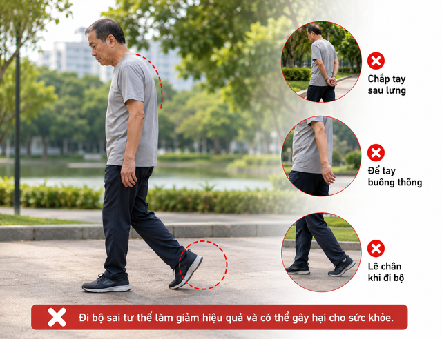 Những sai lầm nhỏ khi đi bộ c&oacute; thể l&agrave;m mất t&aacute;c dụng lớn - Ảnh 2.