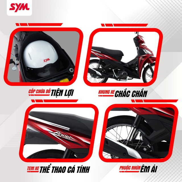 Đ&oacute;n đầu xu hướng xăng E10: SYM khẳng định vị thế với xe số Angel 110 - Ảnh 5.