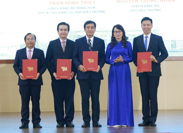 Bổ nhiệm loạt hiệu trưởng, hiệu ph&oacute; c&aacute;c trường th&agrave;nh vi&ecirc;n ĐH Quốc gia TP.HCM - Ảnh 3.