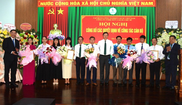 Cao su Chư Sê tổ chức công bố các quyết định về nhân sự sau sáp nhập- Ảnh 1.