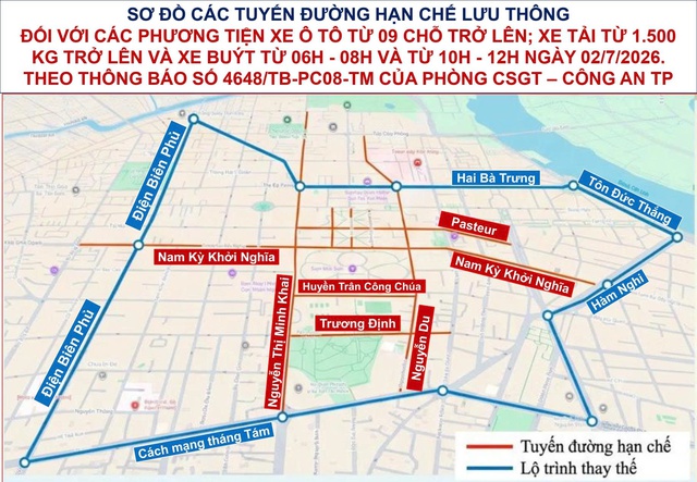 Ngày mai TP.HCM cấm loạt tuyến đường, người dân đi thế nào? - Ảnh 2.