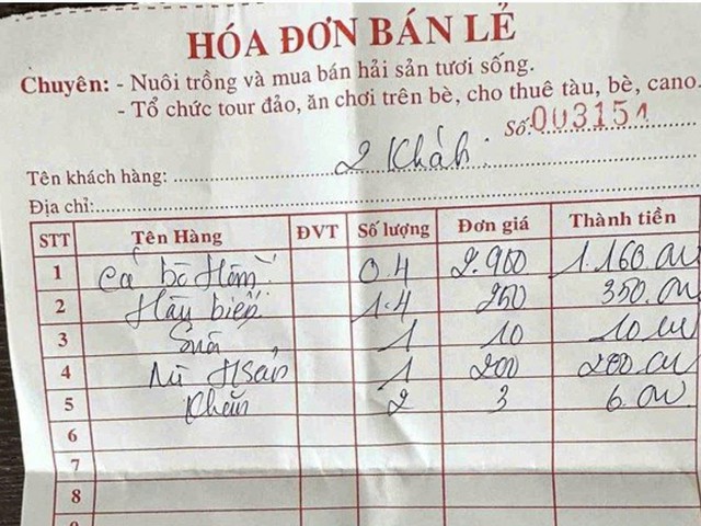Vụ c&aacute; b&ograve; h&ograve;m 2,9 triệu đồng/kg: V&igrave; sao nh&agrave; h&agrave;ng nổi ở Nha Trang bị phạt?- Ảnh 1.