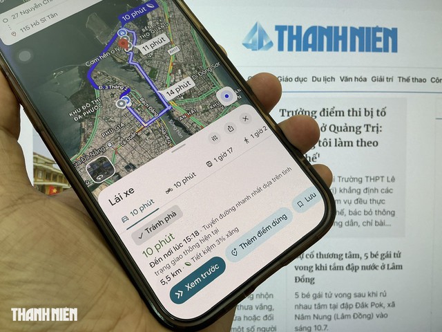 V&igrave; sao Google Maps kh&ocirc;ng bắt đầu dẫn đường d&ugrave; đ&atilde; chọn điểm đến? - Ảnh 1.