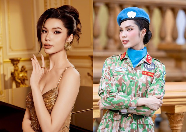 Nhan sắc nữ trung úy quân đội gây chú ý tại Miss Grand Vietnam - Ảnh 1.