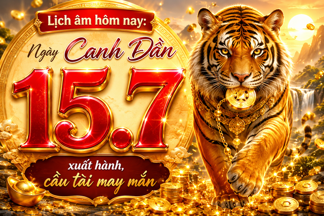Lịch &acirc;m h&ocirc;m nay 15.7: Ng&agrave;y Canh Dần 'xuất h&agrave;nh, cầu t&agrave;i may mắn' - Ảnh 1.