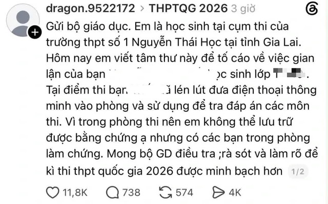Hai vụ tố gian lận thi tốt nghiệp THPT tại Gia Lai đều không có cơ sở - Ảnh 1.
