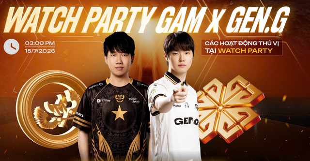 GAM Esports bắt tay Gen.G tổ chức Viewing Party miễn phí cho người hâm mộ xem EWC - Ảnh 1.