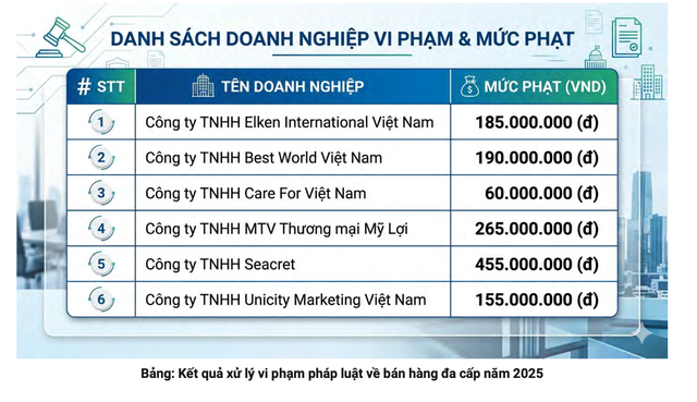 Những doanh nghiệp bán hàng đa cấp nào bị phạt hơn 1,3 tỉ đồng?- Ảnh 1.