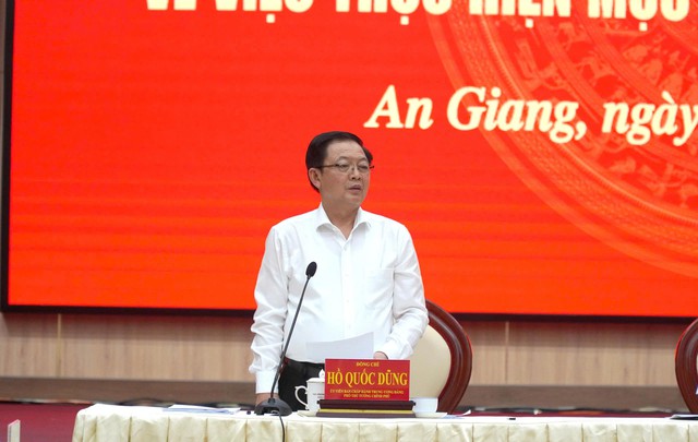 Phó thủ tướng Hồ Quốc Dũng làm việc với tỉnh An Giang về phát triển kinh tế - Ảnh 1.