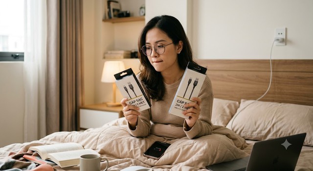 Dây sạc 2 mét có làm điện thoại sạc chậm hơn 1 mét? - Ảnh 1.