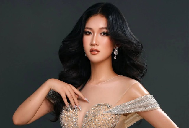 Sắc vóc nữ du học sinh Mỹ gây chú ý tại Miss Grand Vietnam - Ảnh 1.