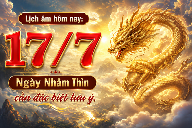 Lịch âm hôm nay 17.7: Ngày Nhâm Thìn cần đặc biệt lưu ý - Ảnh 1.