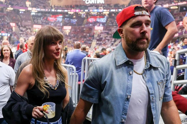 Travis Kelce xảy ra mâu thuẫn với đội ngũ an ninh bảo vệ Taylor Swift - Ảnh 1.