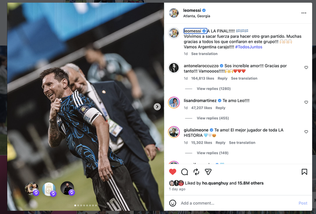 Messi có hành động lạ khi vào chung kết World Cup, gặp trọng tài từng không đem lại may mắn- Ảnh 1.