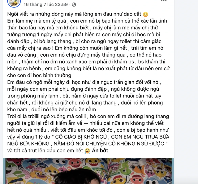 Phường Tam Bình, TP.HCM xác minh phản ánh cô giáo mầm non bắt trẻ ngủ trước toilet - Ảnh 3.