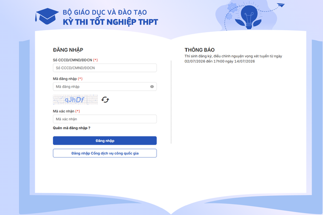 C&aacute;c bước đăng k&yacute; nguyện vọng x&eacute;t tuyển đại học năm 2026 - Ảnh 1.