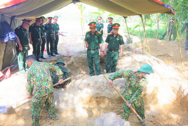 Quy tập được 3 hài cốt liệt sĩ tại Câu Nhi- Ảnh 2.