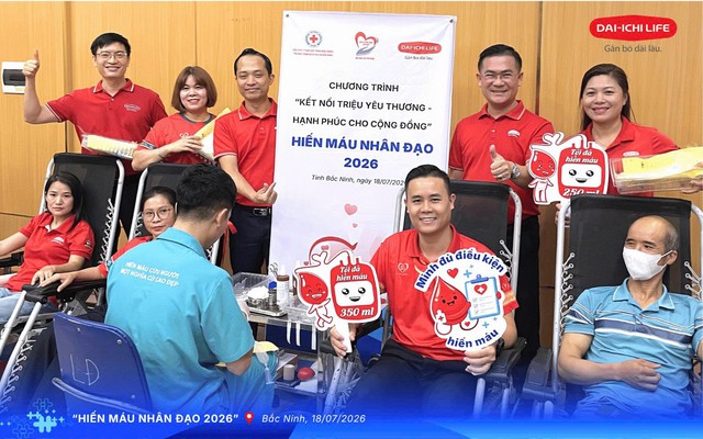 Dai-ichi Life Việt Nam lan tỏa yêu thương với hiến máu nhân đạo 2026 tại Bắc Ninh- Ảnh 2.
