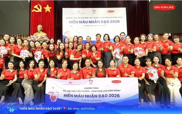 Dai-ichi Life Việt Nam lan tỏa yêu thương với hiến máu nhân đạo 2026 tại Bắc Ninh- Ảnh 3.