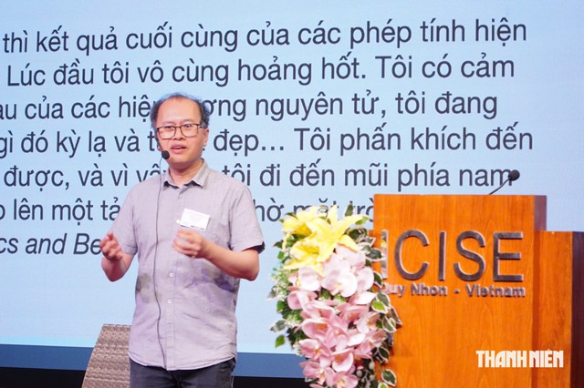 GS Đàm Thanh Sơn truyền cảm hứng về vật lý lượng tử tại ICISE - Ảnh 1.