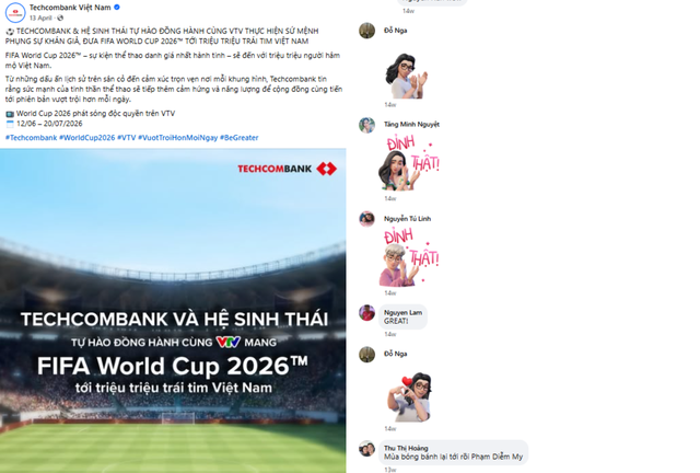 Dấu ấn Techcombank, nhà tài trợ Quốc gia bản quyền phát sóng kỳ FIFA World Cup 2026- Ảnh 1.