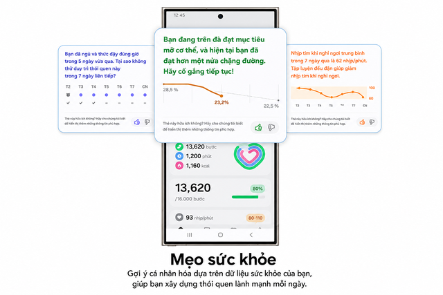 Khi Galaxy AI trở thành ‘huấn luyện viên sức khỏe’ 24/7 của dân văn phòng - Ảnh 1.