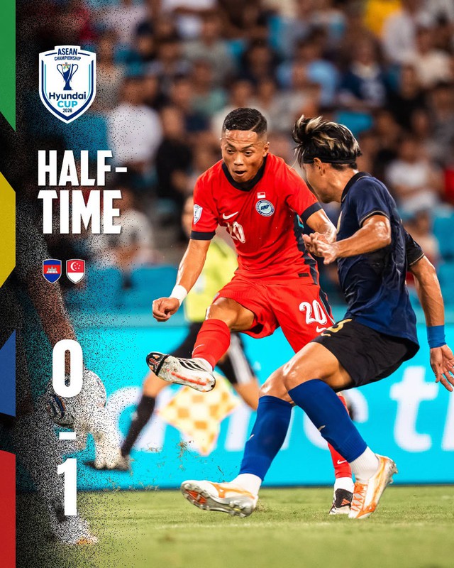 ASEAN Cup 2026: Singapore thắng nghẹt thở Campuchia 2-1 ở ph&uacute;t 90+12- Ảnh 1.