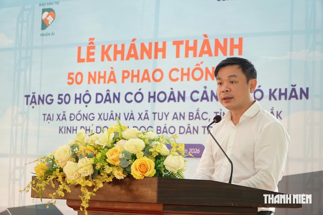 Bàn giao 50 căn nhà phao chống lũ cho người dân Đắk Lắk trước mùa mưa bão - Ảnh 2.