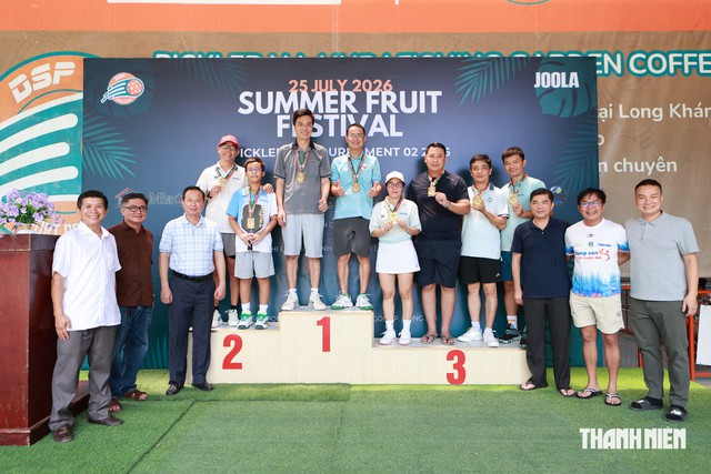 Sôi nổi giải pickleball ủng hộ trẻ em nghèo ở Hàng Gòn, Đồng Nai- Ảnh 4.