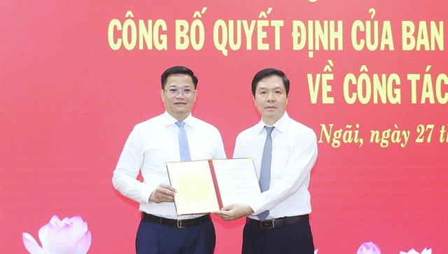 Ông Nguyễn Đức Tâm điều động giữ chức Phó bí thư Tỉnh ủy Quảng Ngãi- Ảnh 1.