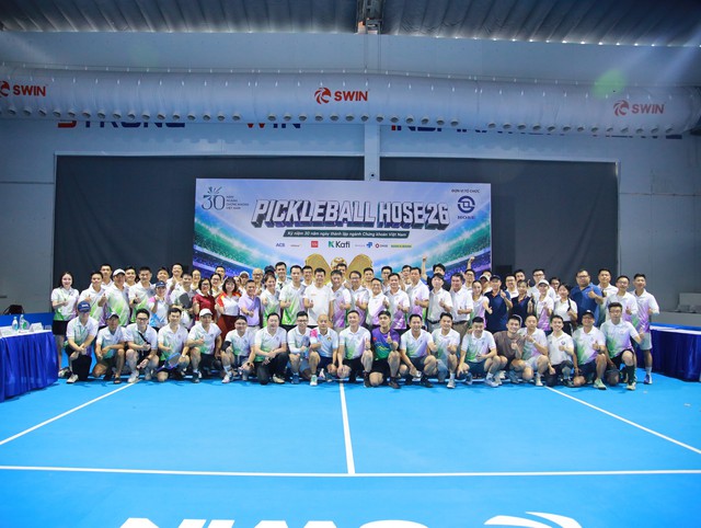 350 VĐV tranh tài sôi nổi giải pickleball HOSE 26- Ảnh 1.