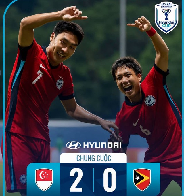Bảng xếp hạng mới nhất ASEAN Cup 2026: Singapore chiếm ng&ocirc;i đầu, Việt Nam bị đẩy xuống tốp 2 nhưng&hellip;- Ảnh 3.